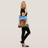 Lion der König des Waldes Tasche (Am Model)