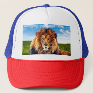 Lion der König des Waldes Truckerkappe