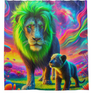 Lion Design Duschvorhang