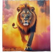 Lion Design Duschvorhang (Vorderseite)