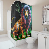 Lion Design Duschvorhang (Beispiel)
