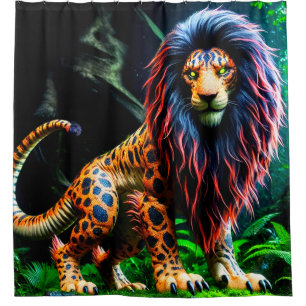 Lion Design Duschvorhang