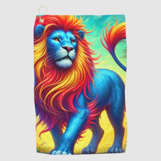 Lion Design Golfhandtuch (Vorderseite)