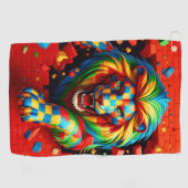Lion Design Golfhandtuch (Horizontal)