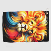 Lion Design Golfhandtuch (Horizontal)