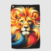 Lion Design Golfhandtuch (Vorderseite)