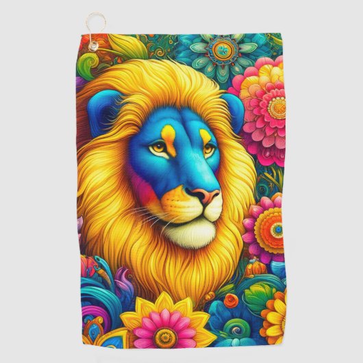 Lion Design Golfhandtuch (Vorderseite)