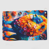 Lion Design Golfhandtuch (Horizontal)