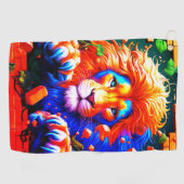 Lion Design Golfhandtuch (Horizontal)