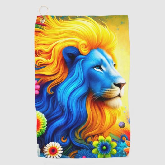 Lion Design Golfhandtuch (Vorderseite)