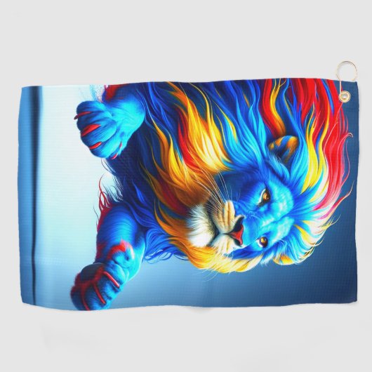 Lion Design Golfhandtuch (Horizontal)