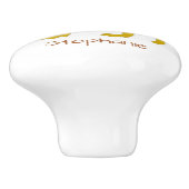 Lion Design Personalised Keramikknauf (Seitenansicht)