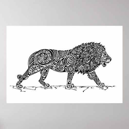 Lion Design Poster (Vorne)