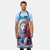 Lion Design Schürze (Getragen)