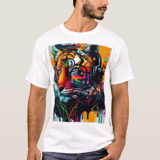 Lion Design T Shirt