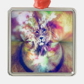 Lion Digital Art Ornament Aus Metall (Vorne)