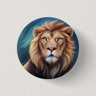 Lion Digital Art Portrait-56556 Button