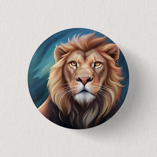 Lion Digital Art Portrait-56556 Button (Vorderseite)