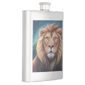Lion Digital Art Portrait-56556 Flachmann (Rechts)