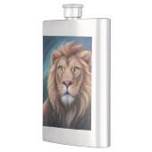 Lion Digital Art Portrait-56556 Flachmann (Links)