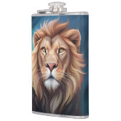 Lion Digital Art Portrait-56556 Flachmann (Links)