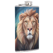 Lion Digital Art Portrait-56556 Flachmann (Rechts)