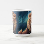 Lion Digital Art Portrait-56556 Kaffeetasse (Mittel)