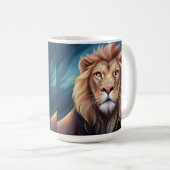 Lion Digital Art Portrait-56556 Kaffeetasse (VorderseiteRechts)