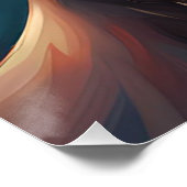 Lion Digital Art Portrait-56556 Poster (Ecke)