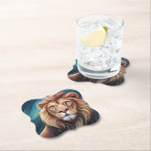 Lion Digital Art Portrait-56556 Untersetzer (Vor Ort)
