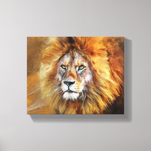 Lion Digital Oil Painting Leinwanddruck (Vorderseite)