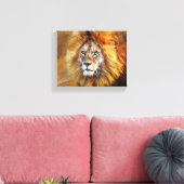 Lion Digital Oil Painting Leinwanddruck (Insitu (Wohnzimmer))