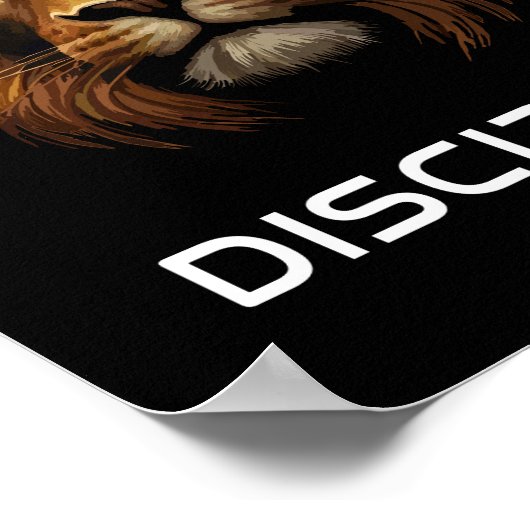 Lion Discipline Poster (Ecke)