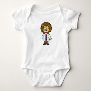 Lion Doctor's Coat Baby Strampler