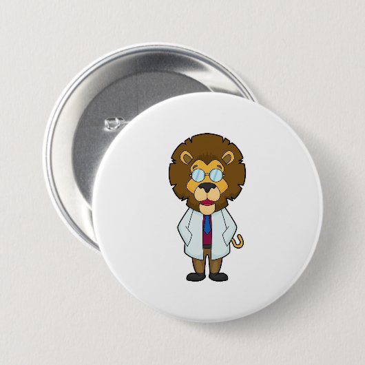 Lion Doctor's Coat Button (Vorne & Hinten)