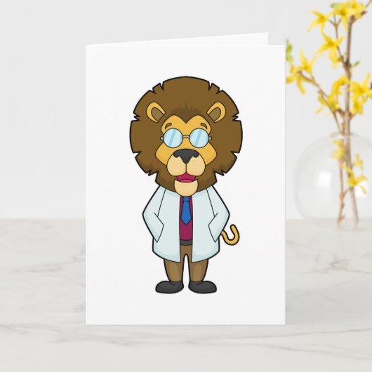 Lion Doctor's Coat Karte (Gelbe Blume)