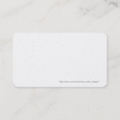 Lion Doll bei Sunrise Business Card Visitenkarte (Rückseite)