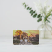 Lion Doll bei Sunrise Business Card Visitenkarte (Stehend Vorderseite)