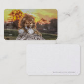 Lion Doll bei Sunrise Business Card Visitenkarte (Vorne/Hinten)