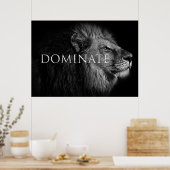 Lion Dominate wie ein Löwe Poster (Küche)