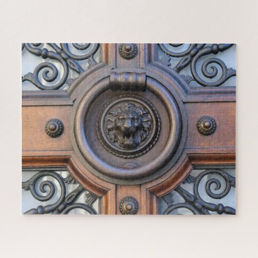 Lion Door Knocker - Barcelona - 16x20 - 520 Stk. Puzzle (Horizontal)