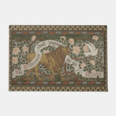 Lion Dove Wilderness Rose Walter Crane Fußmatte (Vorderseite)