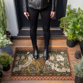 Lion Dove Wilderness Rose Walter Crane Fußmatte