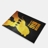 Lion Dream Big Start Small Fußmatte (Schrägansicht)