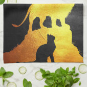 Lion Dream Big Start Small Geschirrtuch (Gefaltet)