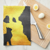 Lion Dream Big Start Small Geschirrtuch (Viertel Falte)