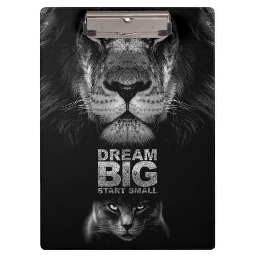 Lion Dream BIG Start Small Klemmbrett (Vorderseite)