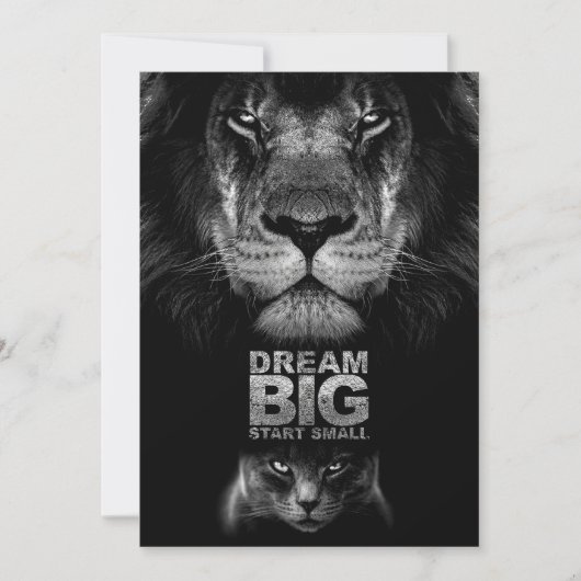 Lion Dream BIG Start Small Save The Date (Vorderseite)
