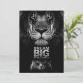 Lion Dream BIG Start Small Save The Date (Stehend Vorderseite)