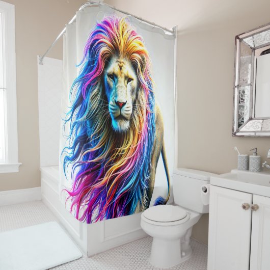 Lion Duschvorhang (Beispiel)